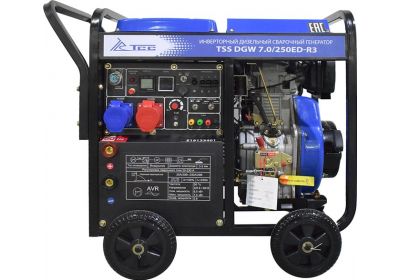 Инверторный дизельный сварочный генератор TSS DGW 7.0/250ED-R3