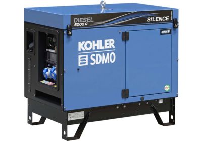 Дизельный генератор KOHLER-SDMO (Франция) DIESEL 6000 E AVR SILENCE в шумозащитном кожухе